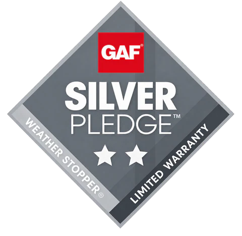 Certified roofing contractor warranty badge